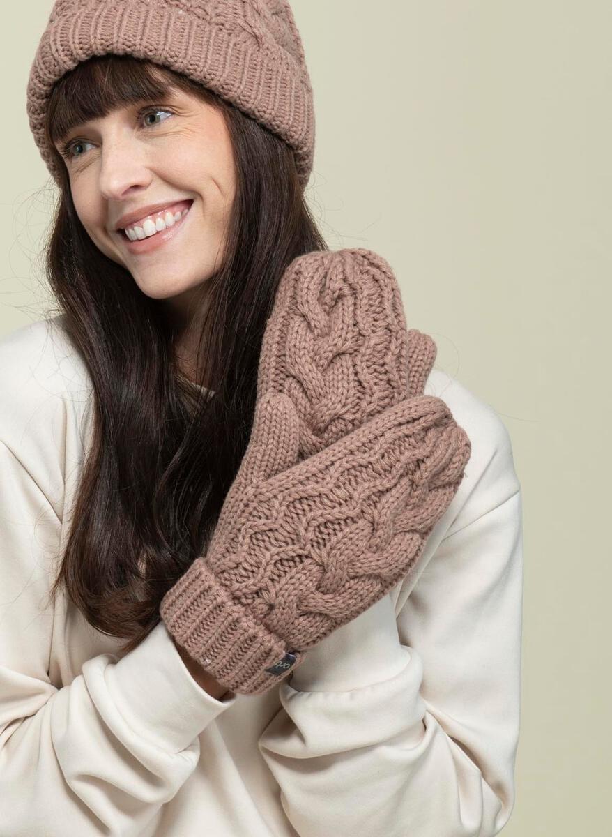 Marshmallow Mitts - Camel