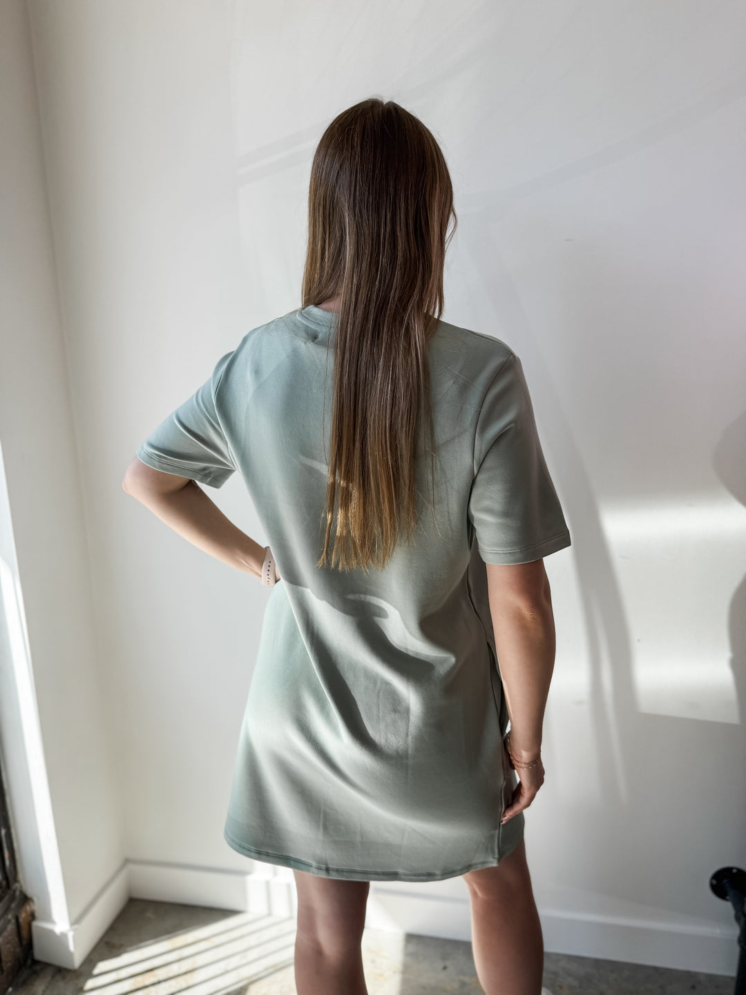 Nell T-Shirt Dress - Aqua
