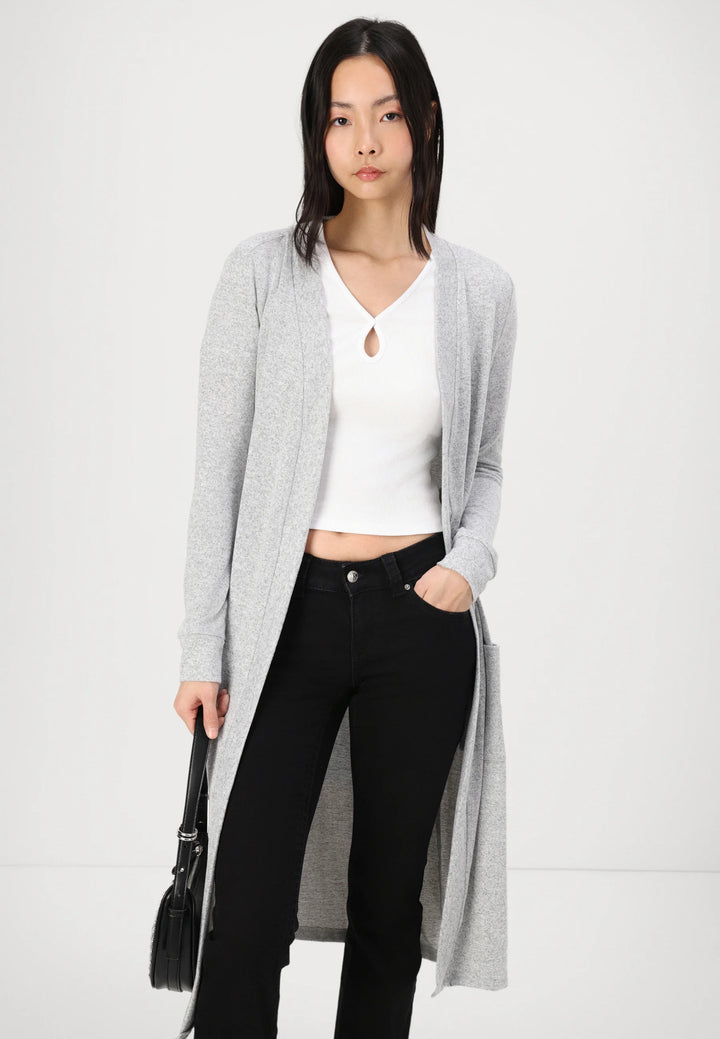 City Longline Open Cardigan