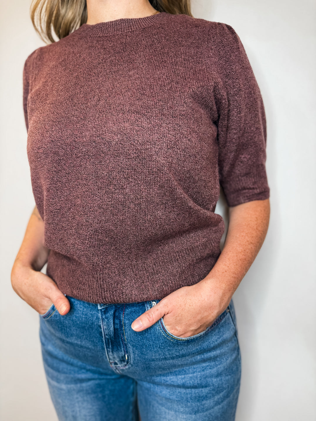 Rica Sweater Tee - Rose