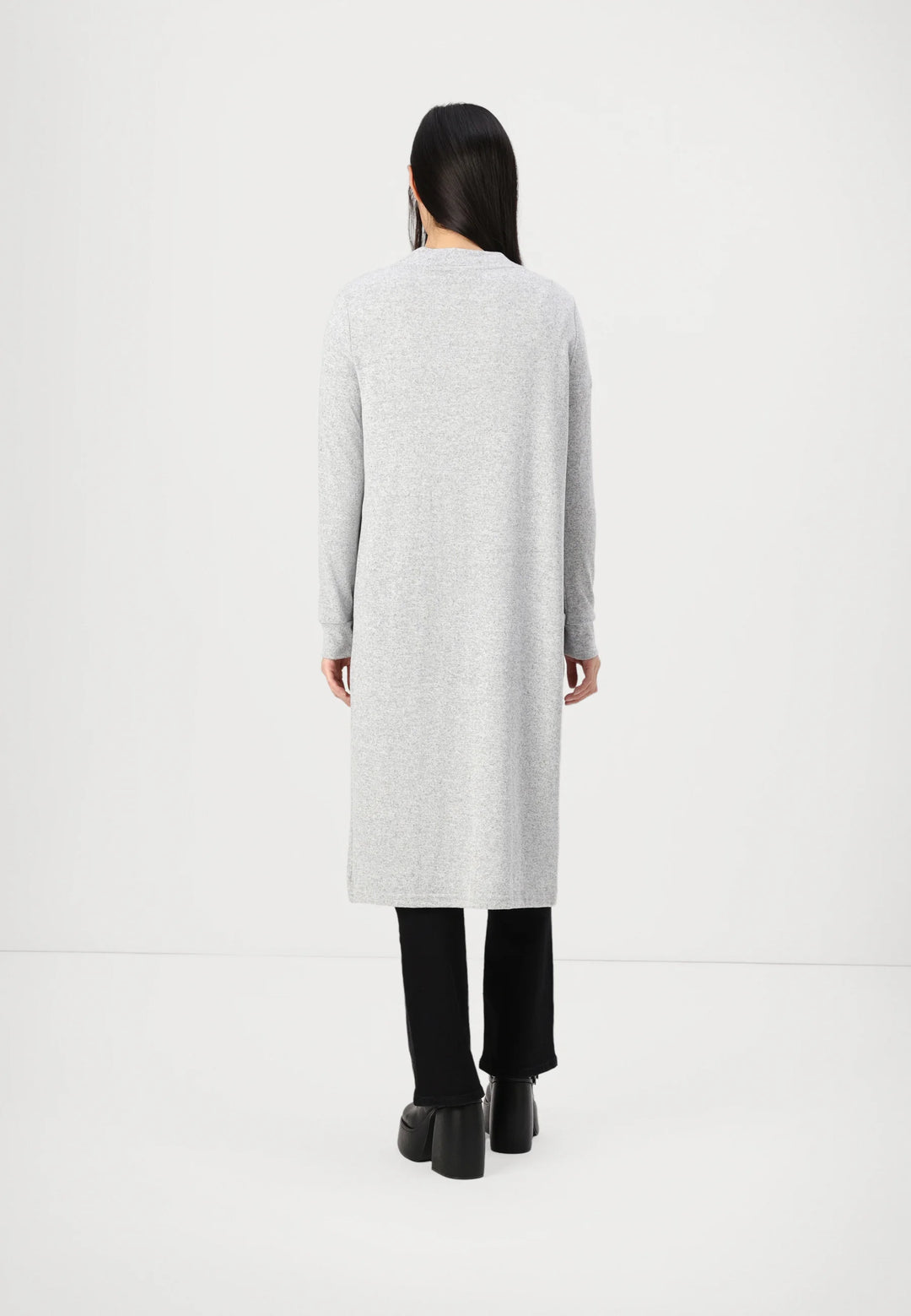 City Longline Open Cardigan