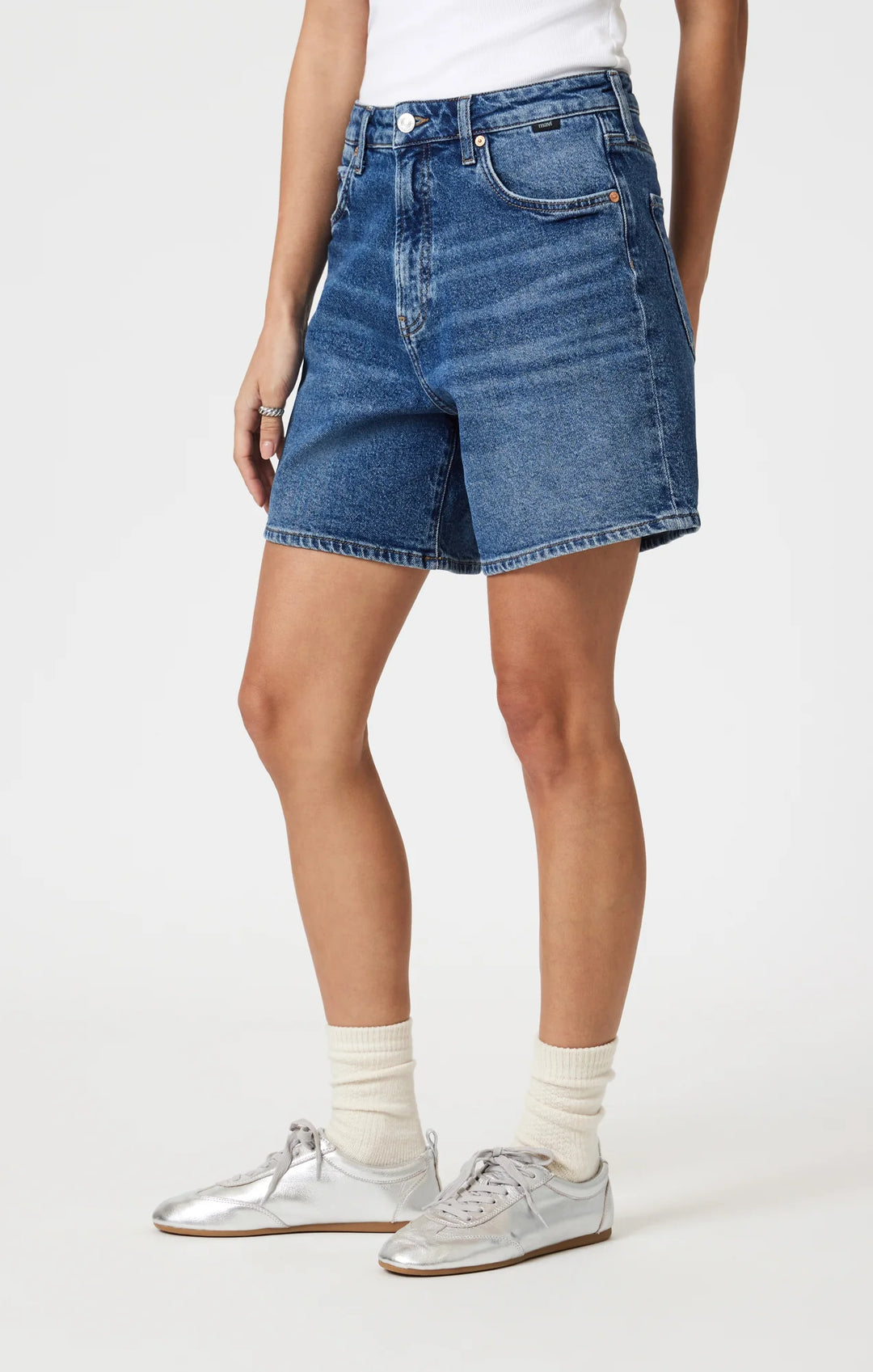 Heidi Long Dark 90's Denim Shorts