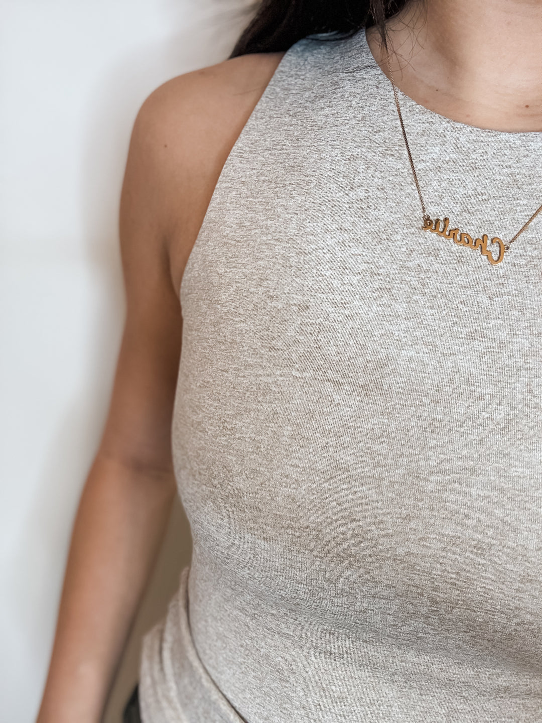 Maria Muscle Tank - Oatmeal