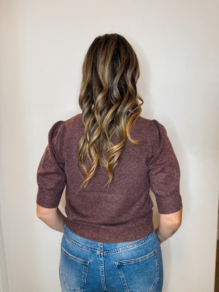 Rica Sweater Tee - Rose