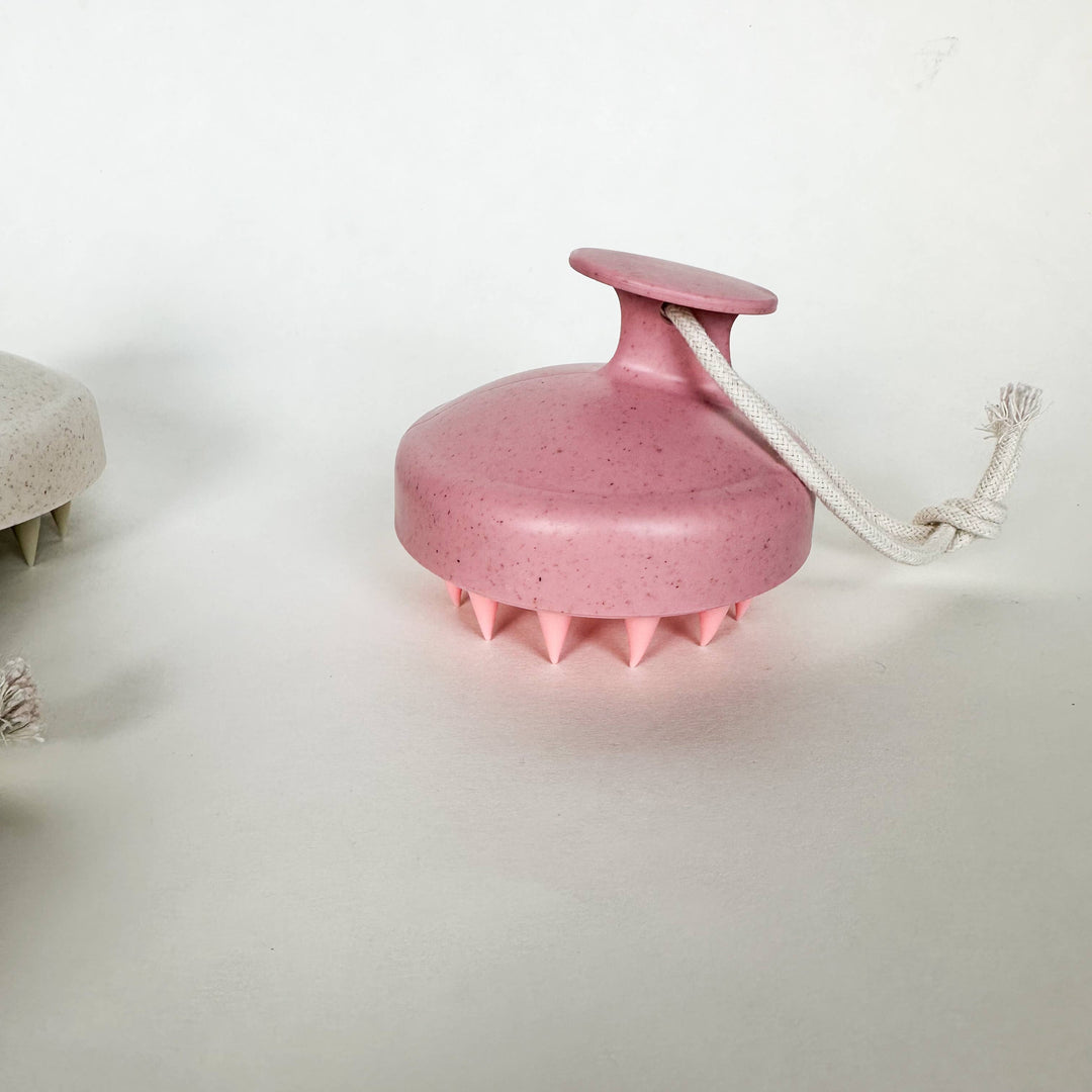Silicone Bristle Shampoo Brush - Eco Friendly Scalp Massager