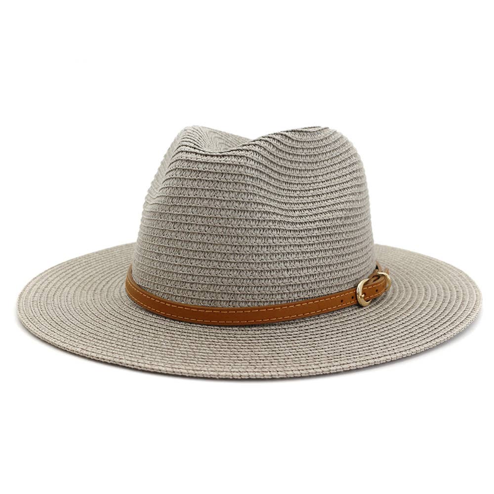 Straw Hat- Grey