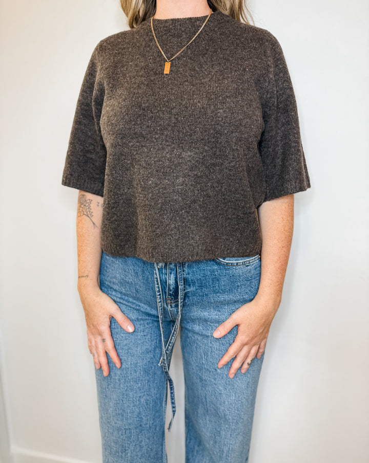 Boom Sweater Tee - Brown