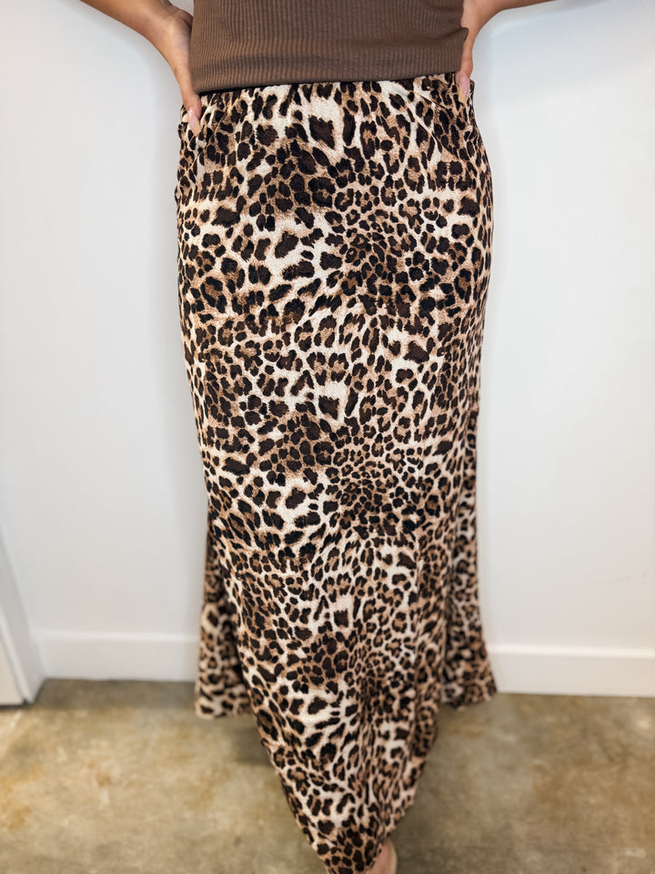 Alba Cheetah Print Maxi Skirt