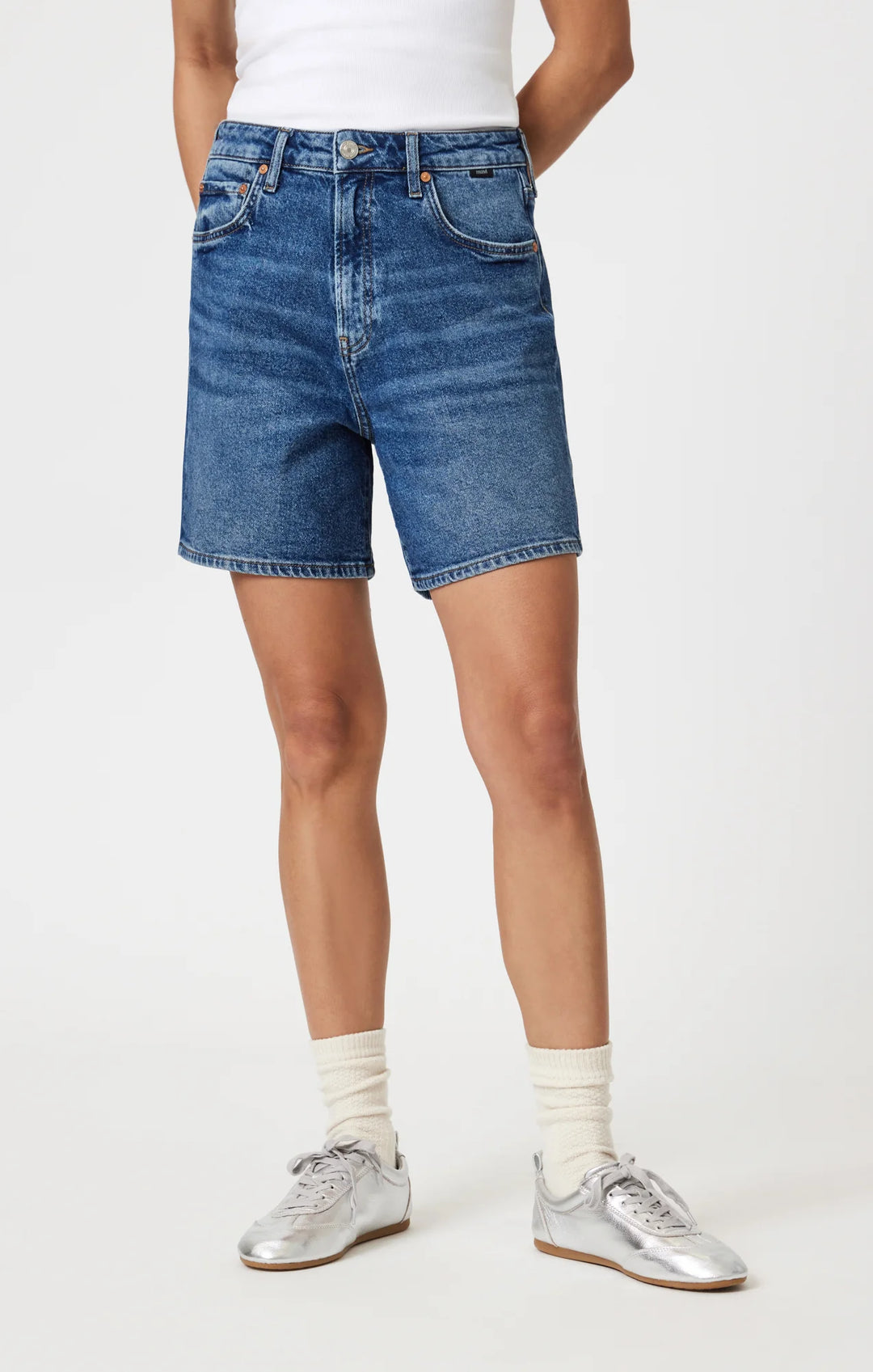 Heidi Long Dark 90's Denim Shorts