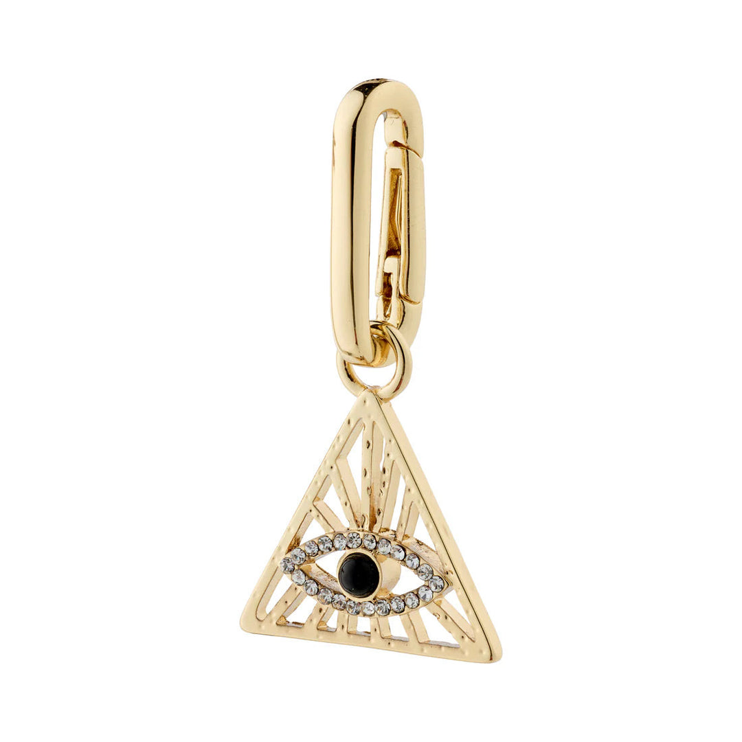 Evil Eye Triangle Charm Pendant
