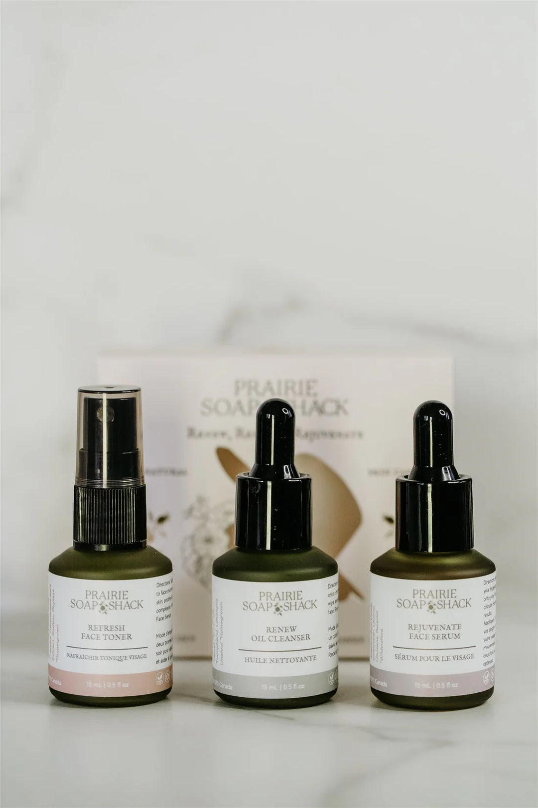 Mini Skincare Trio - Cleanser, Toner, & Serum