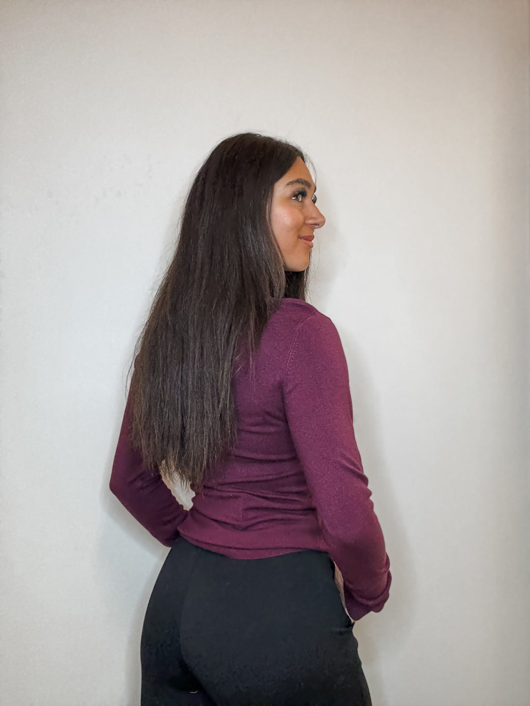 Glory Turtleneck Sweater - Dark Purple
