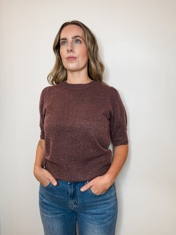 Rica Sweater Tee - Rose