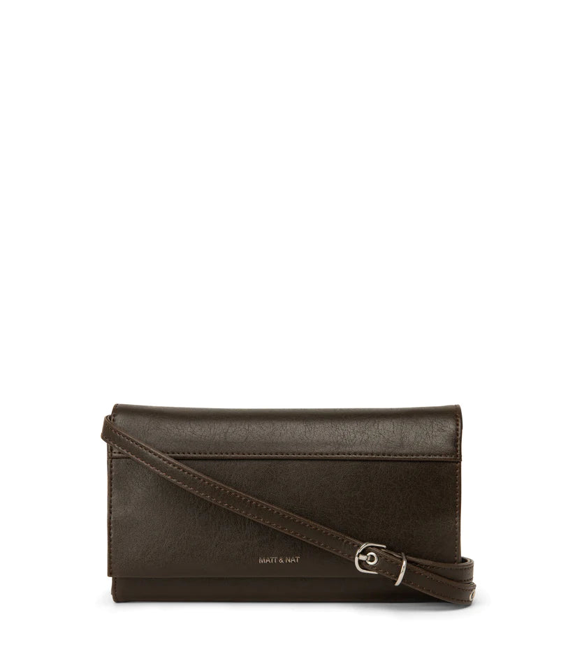 Lette Vintage Vegan Bag- Espresso