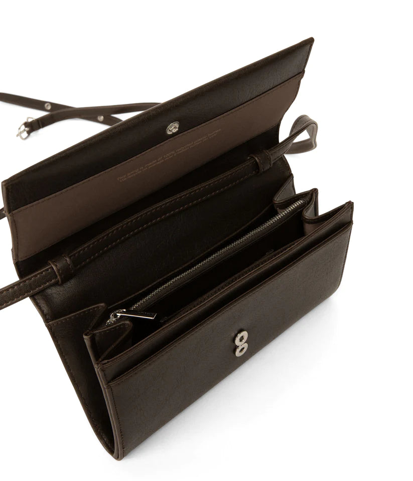 Lette Vintage Vegan Bag- Espresso