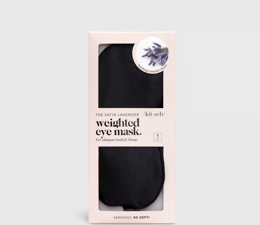 Lavender Weighted Satin Eye Mask