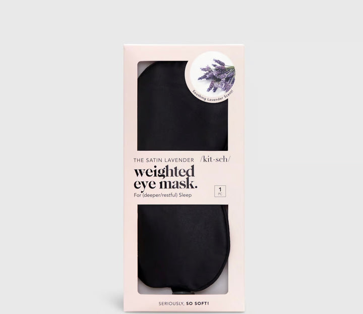 Lavender Weighted Satin Eye Mask