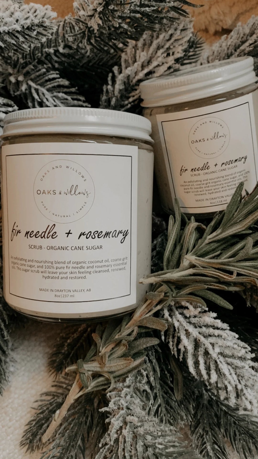 Fir Needle + Rosemary Scrub - 4oz