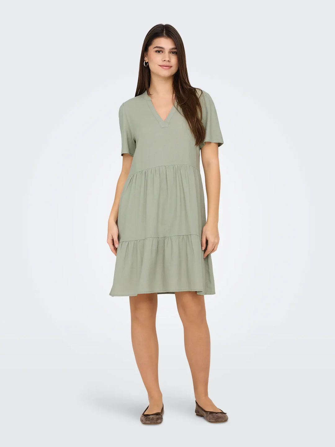 Tiri-Caro Linen Dress