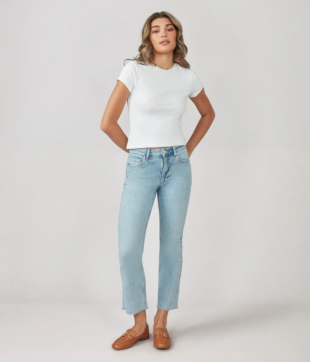Denver Straight Leg Jeans - Crystal Blue