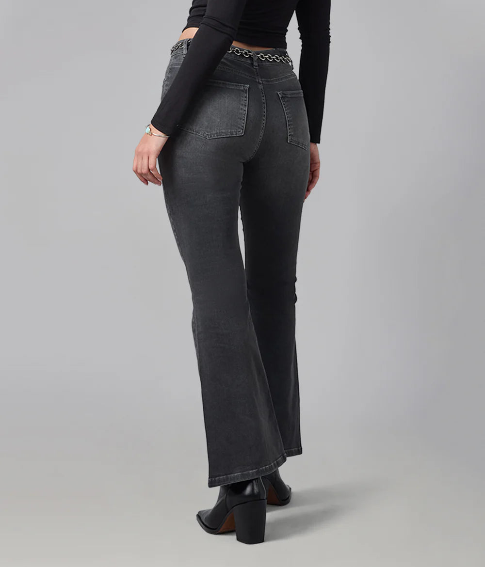Alice Flare Jeans - Grey