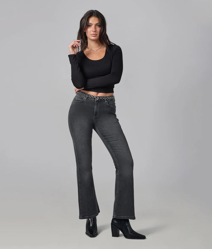 Alice Flare Jeans - Grey