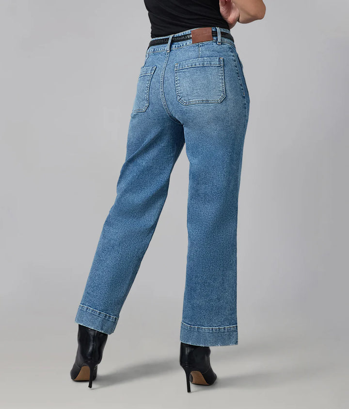 Colette Wide Leg Jeans - Morning Day Light