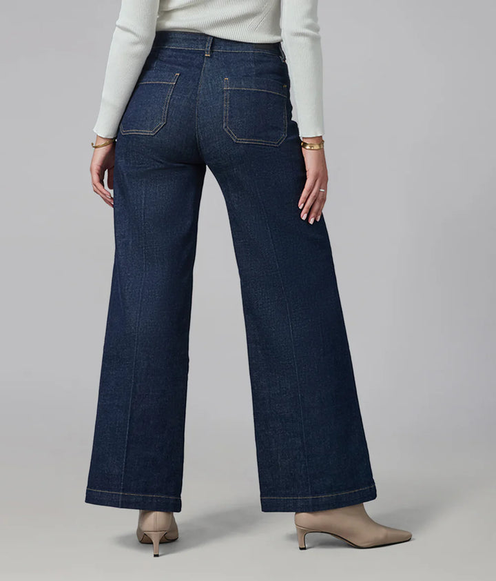 Milan Wide Leg Jeans - Dark Rinse