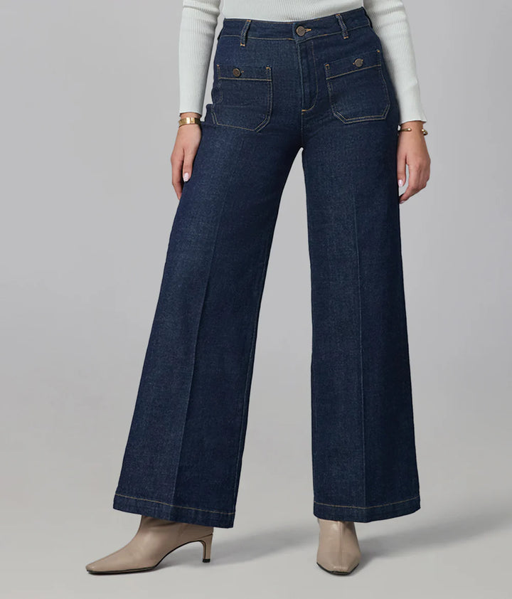 Milan Wide Leg Jeans - Dark Rinse