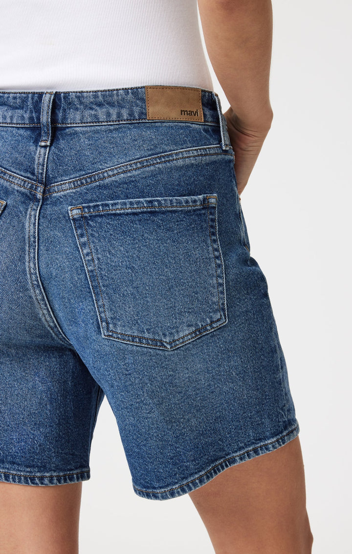 Heidi Long Dark 90's Denim Shorts