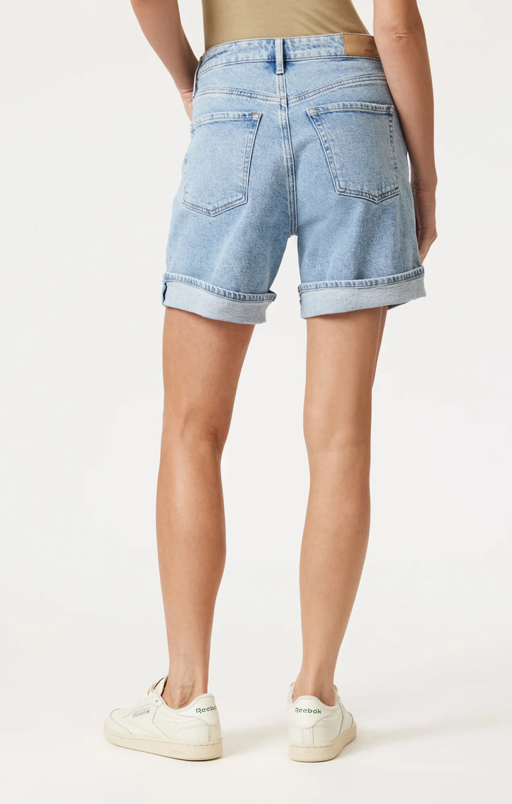 Heidi Long Cuffed Denim Shorts