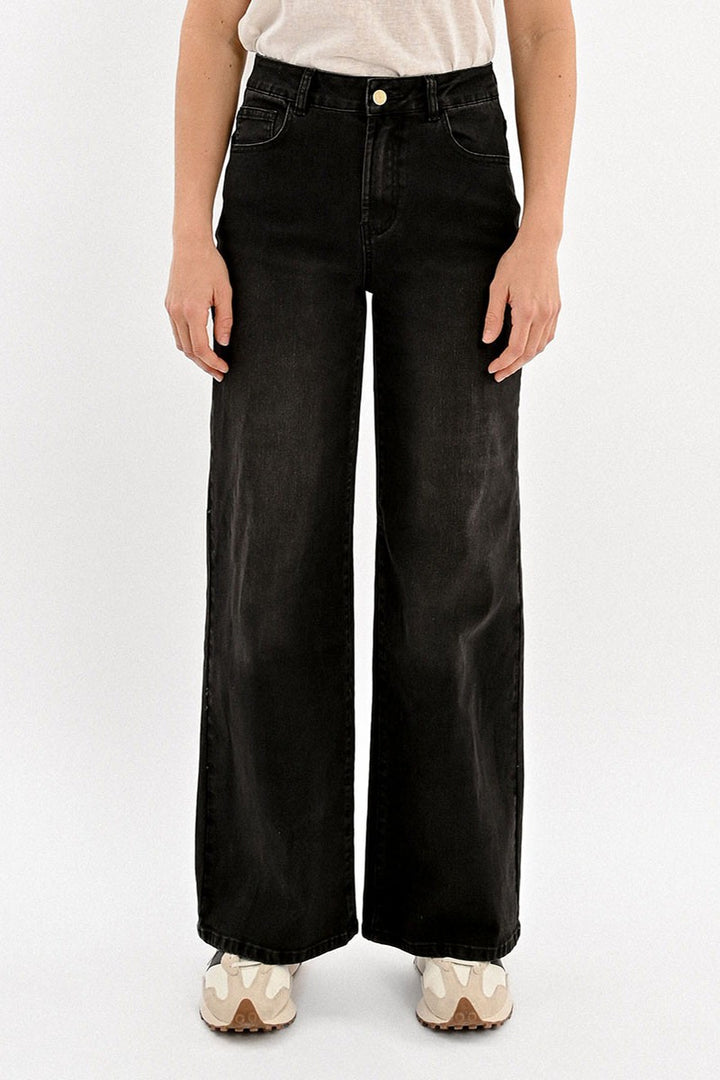 Molly Wide Leg Jeans - Black