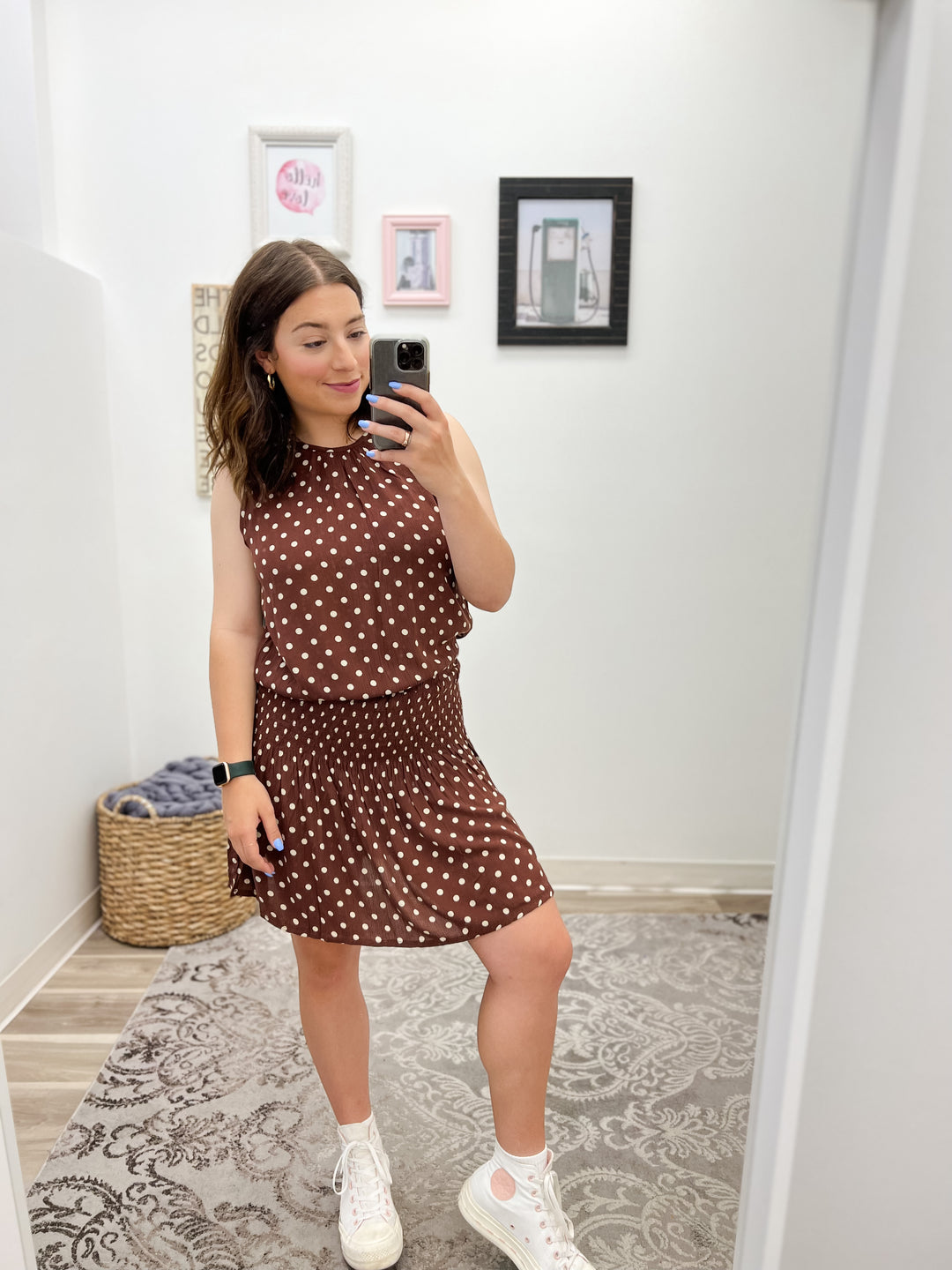 Rachelle Smocked Waist Printed Dress
