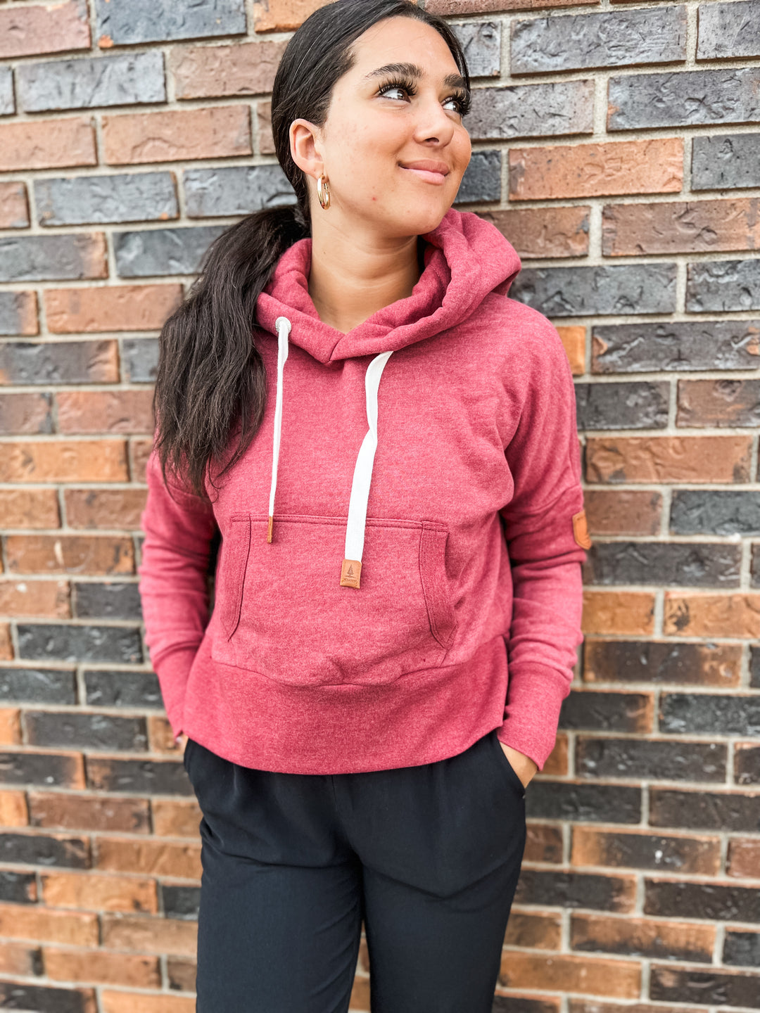 Leila Hoodie- Rhubarb