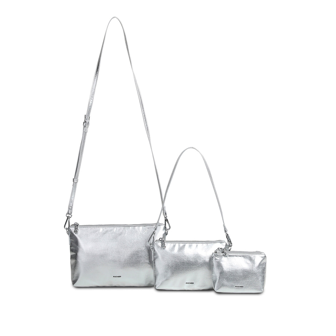 Drea Pouch Set-Silver