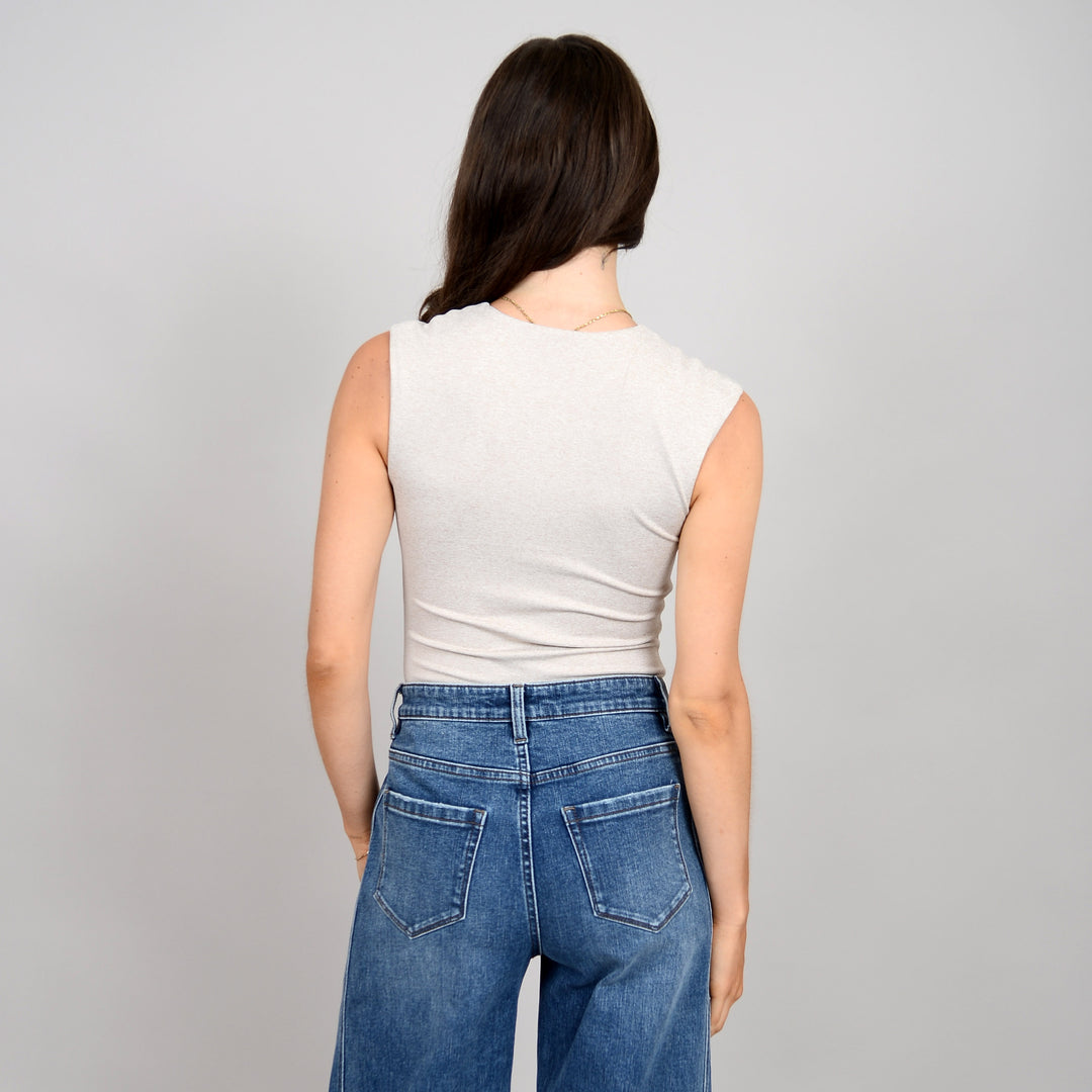 Roxi Tank Bodysuit - Oatmeal