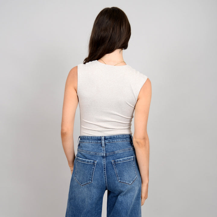 Roxi Tank Bodysuit - Oatmeal