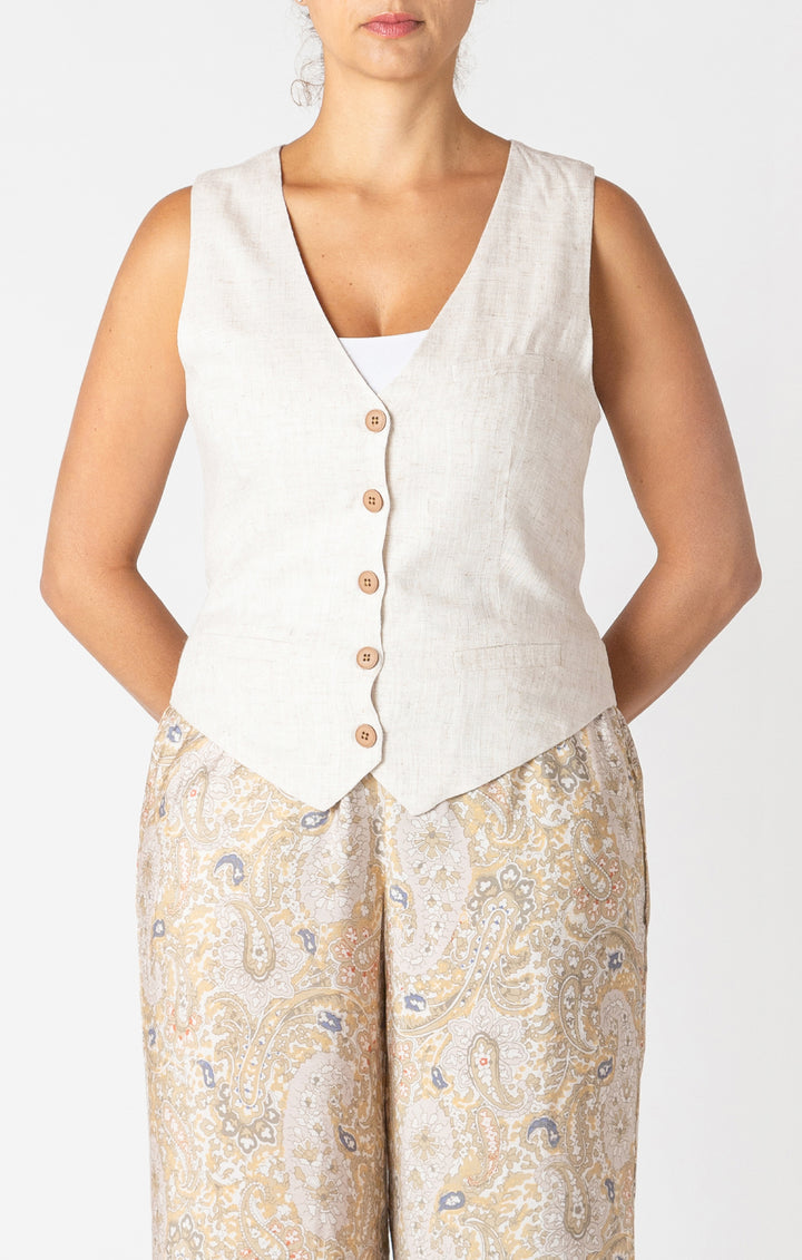 Linen Vest Top