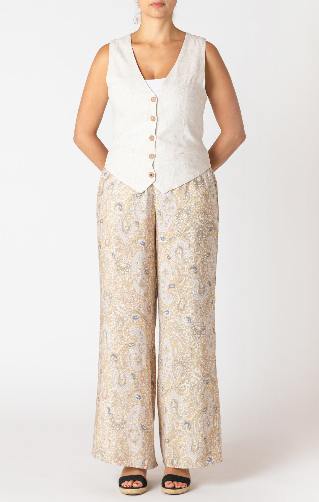 Linen Vest Top