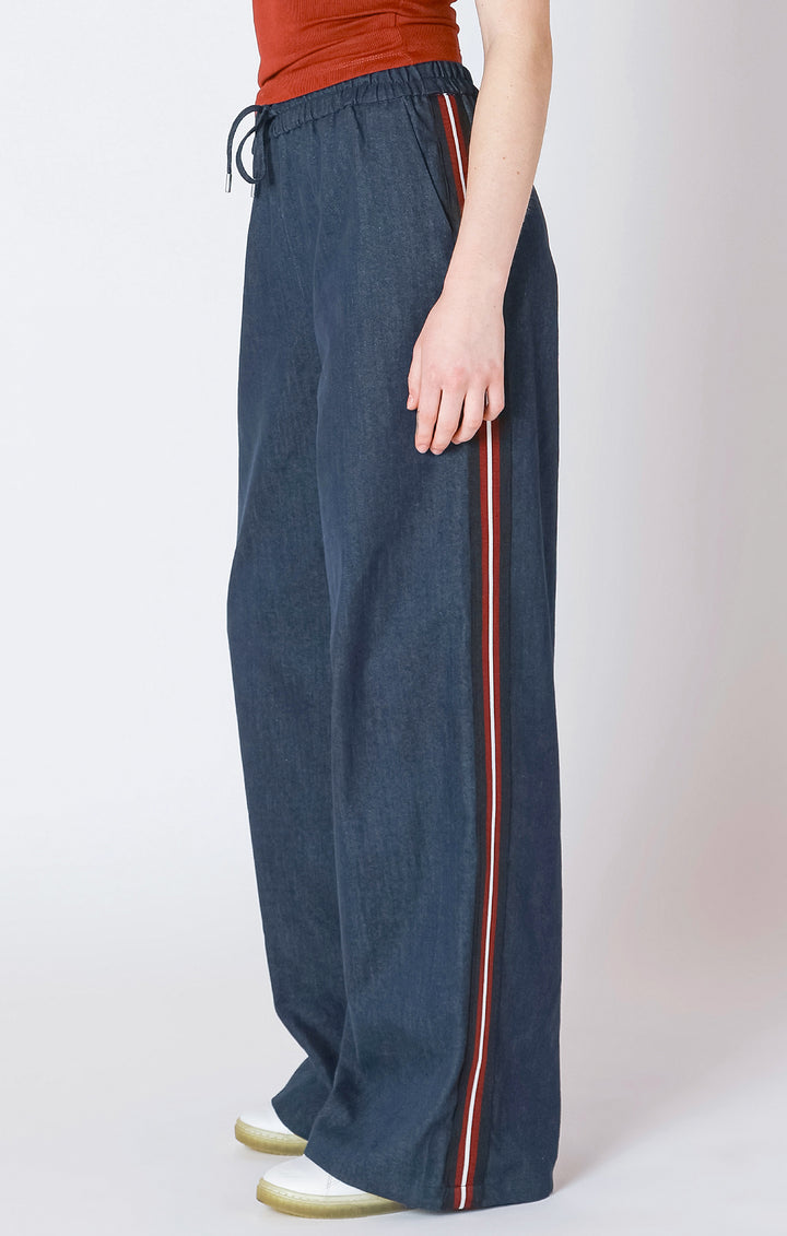 Side Striped Wide Leg Pants