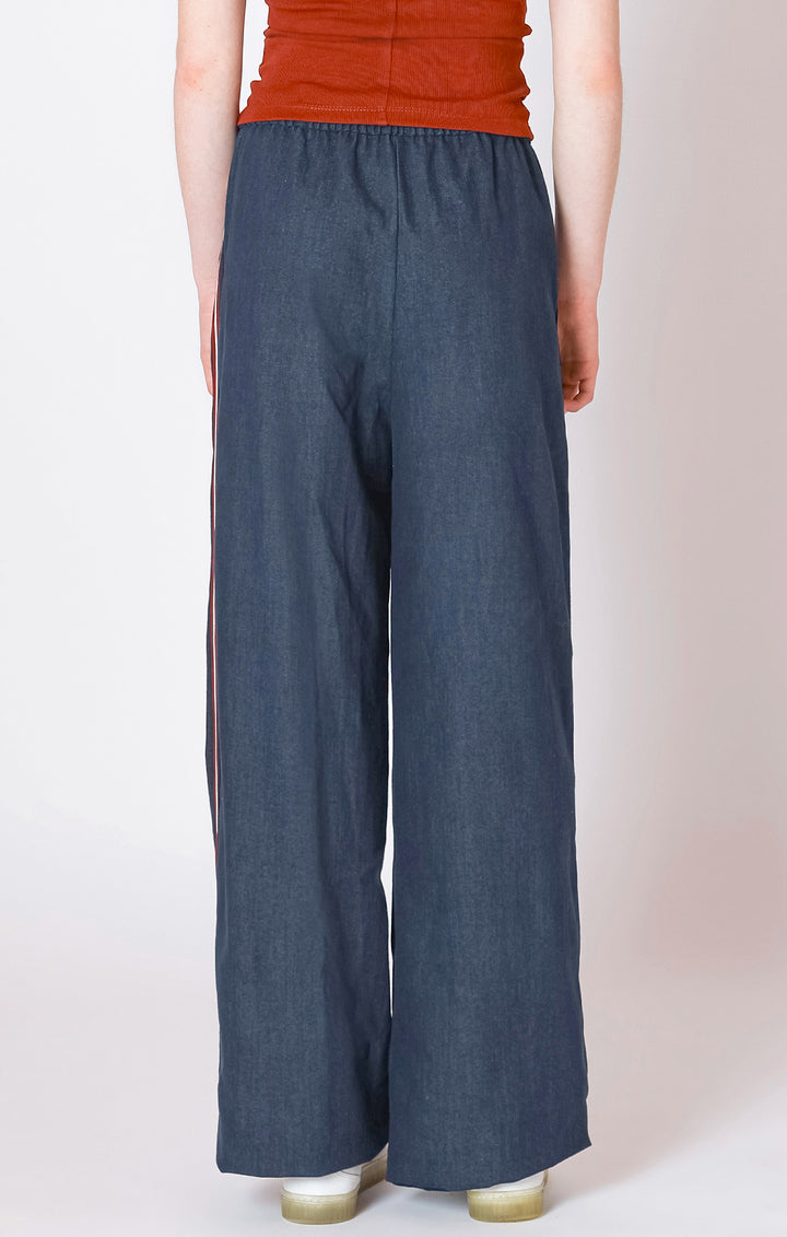 Side Striped Wide Leg Pants