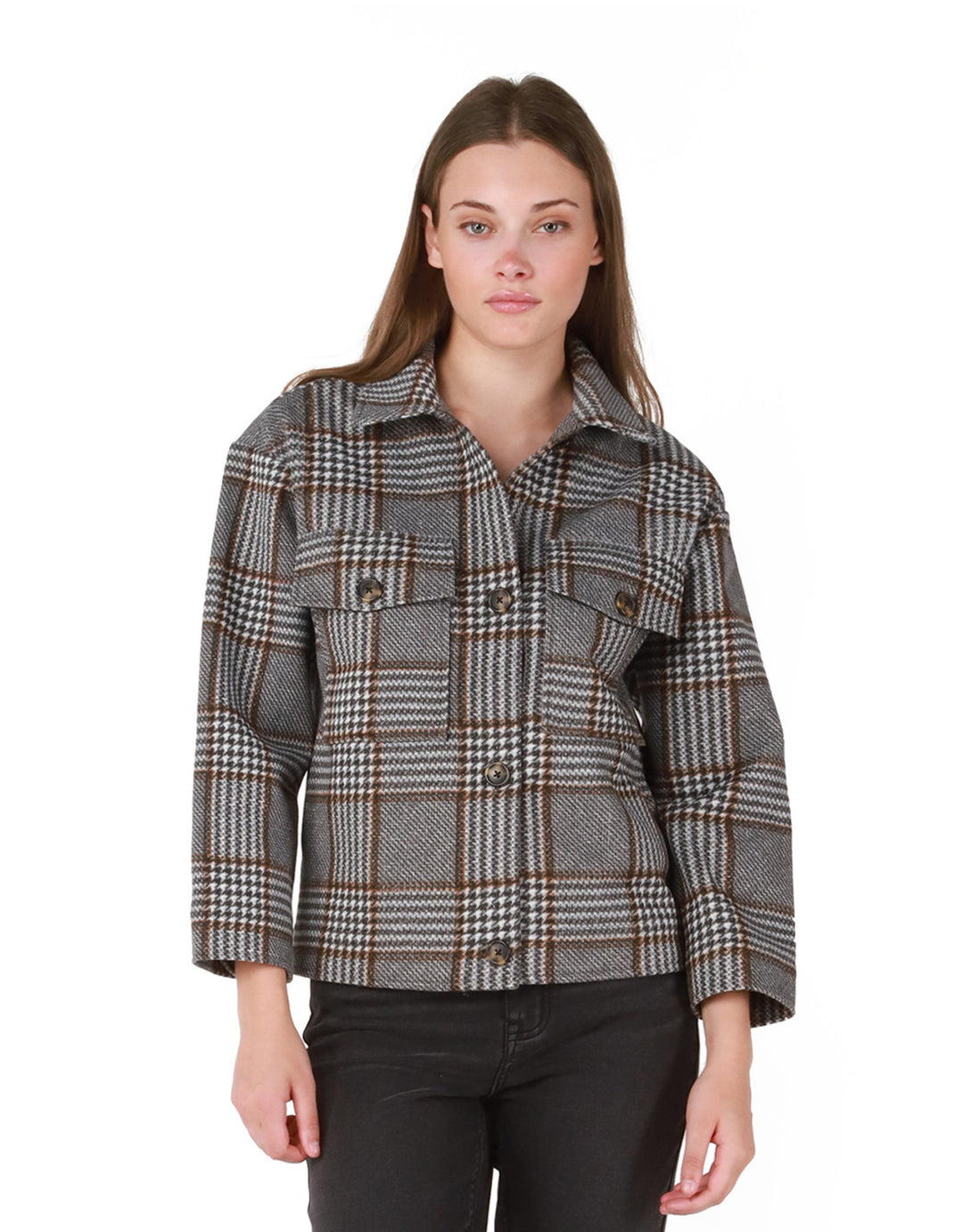 Plaid Jacket - Houndstooth