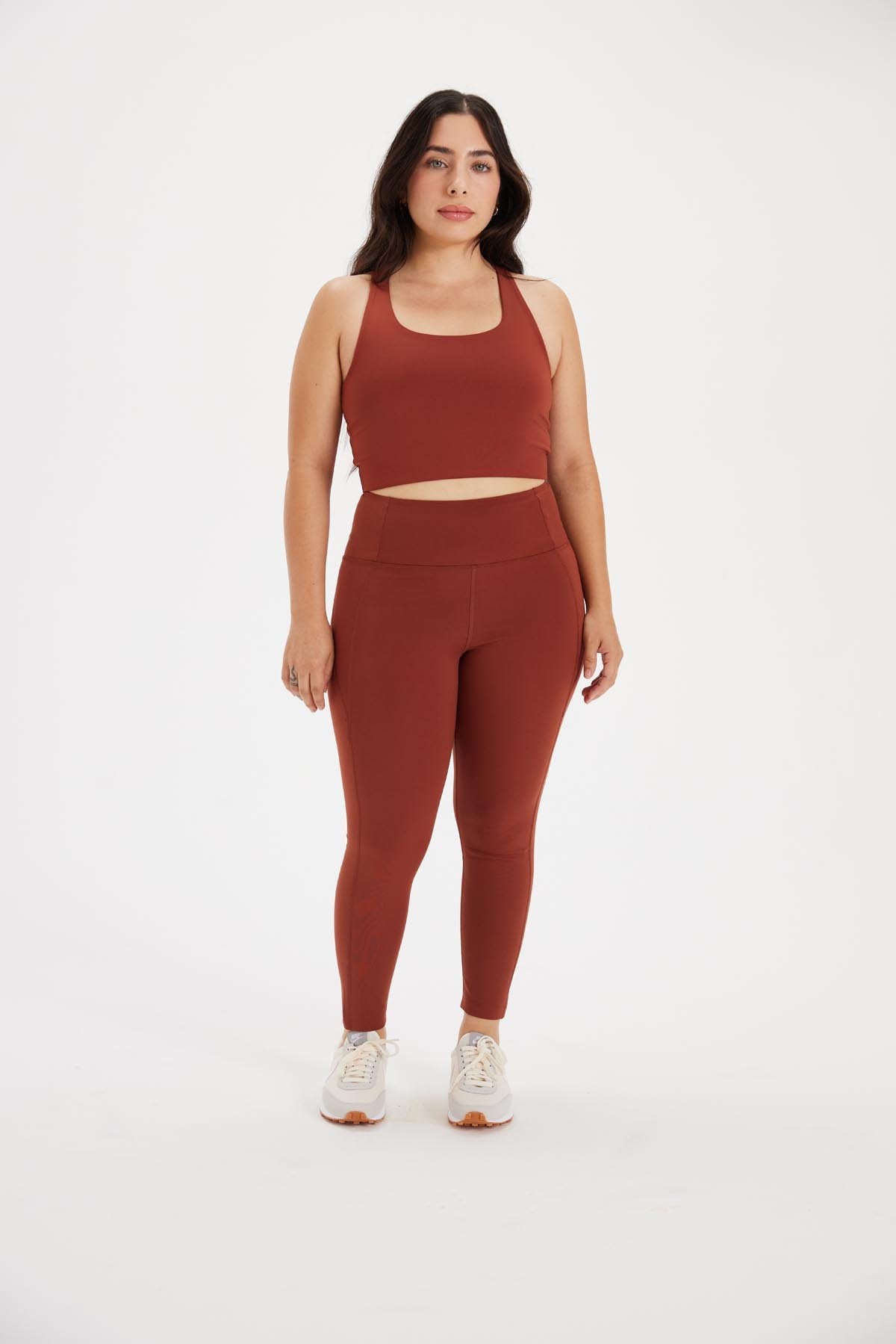 High Rise Compressive Legging - Sedona