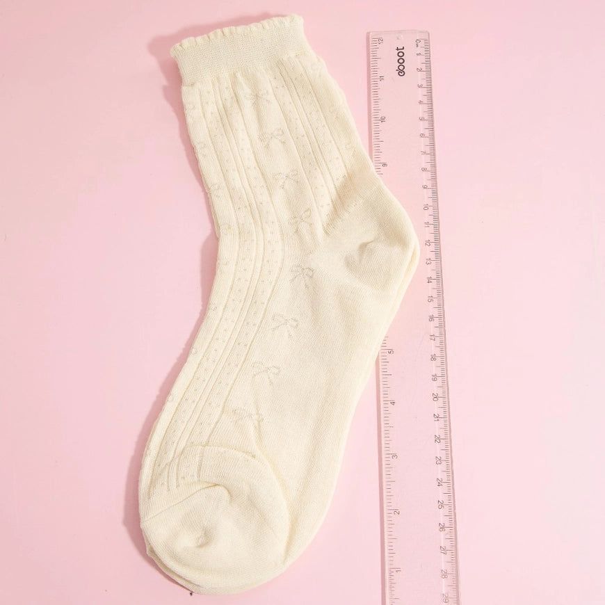 Subtle Bow Socks
