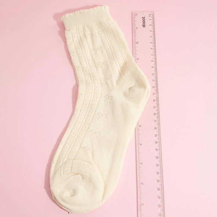 Subtle Bow Socks