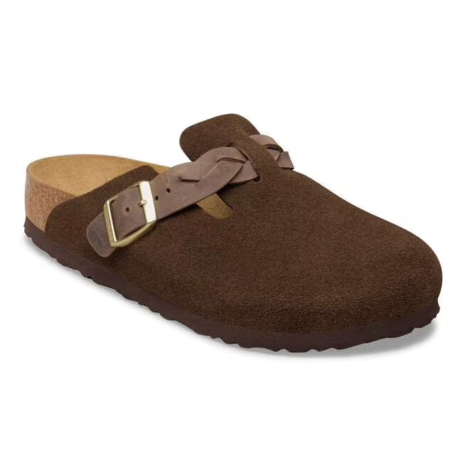 Birkenstock Boston Braided Clogs - Brown