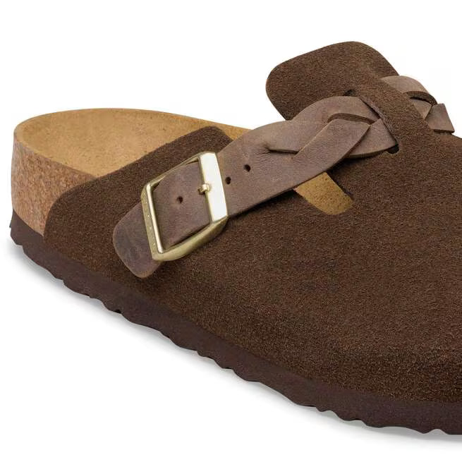 Birkenstock Boston Braided Clogs - Brown