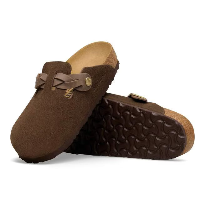 Birkenstock Boston Braided Clogs - Brown