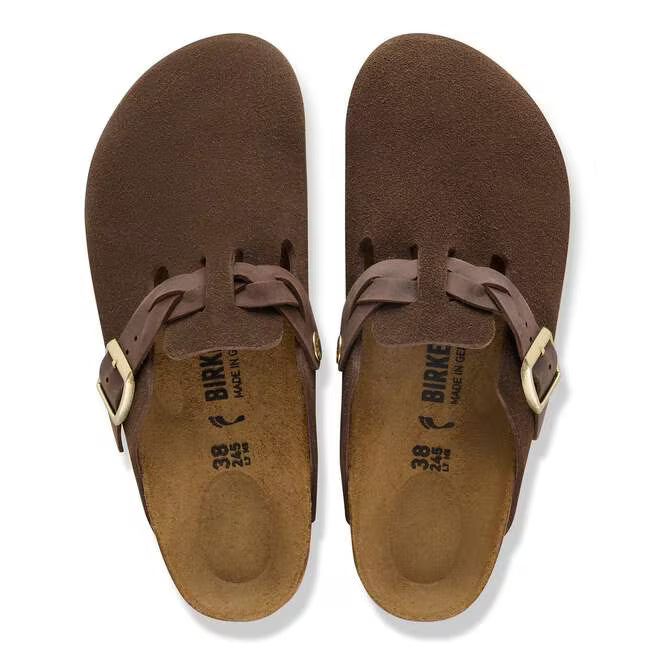 Birkenstock Boston Braided Clogs - Brown