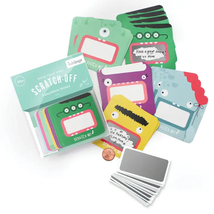 Scratch Off Lunchbox Notes - Monster